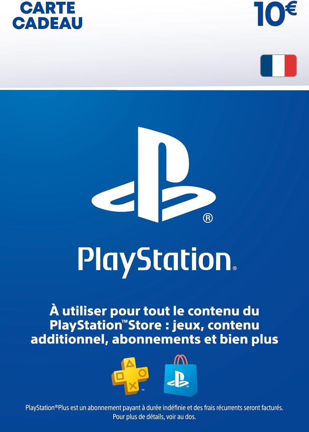 10€ Carte Cadeau PlayStation | Compte PSN français uniquement [Code par Email]