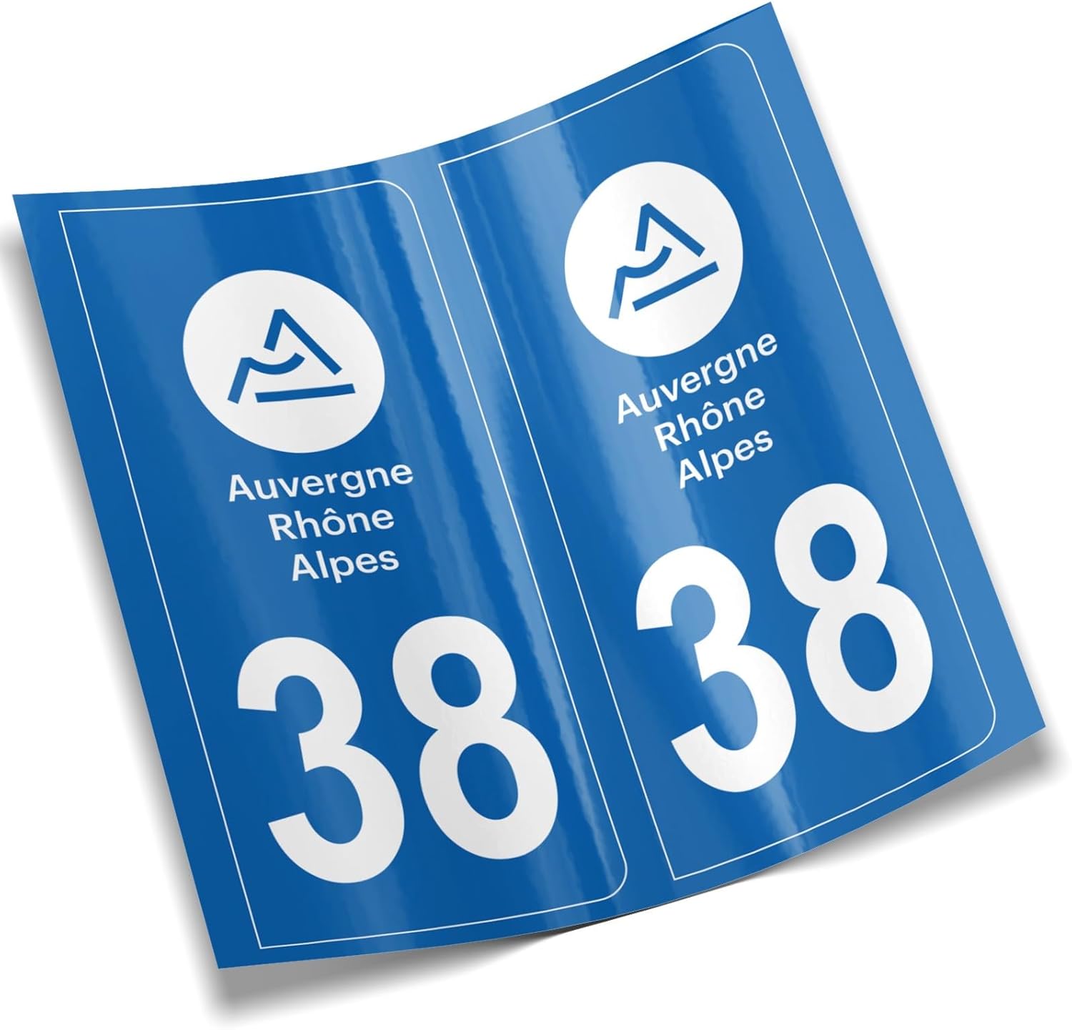 DECOHO - autocollants plaque immatriculation - Stickers pour plaque immatriculation voiture, remorque, caravane département