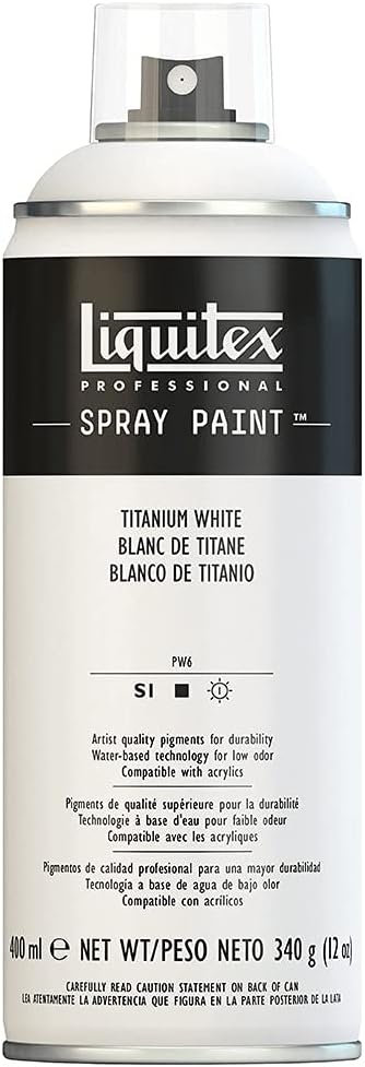 Liquitex Professional Peinture acrylique Aérosol 400 ml Blanc de titane