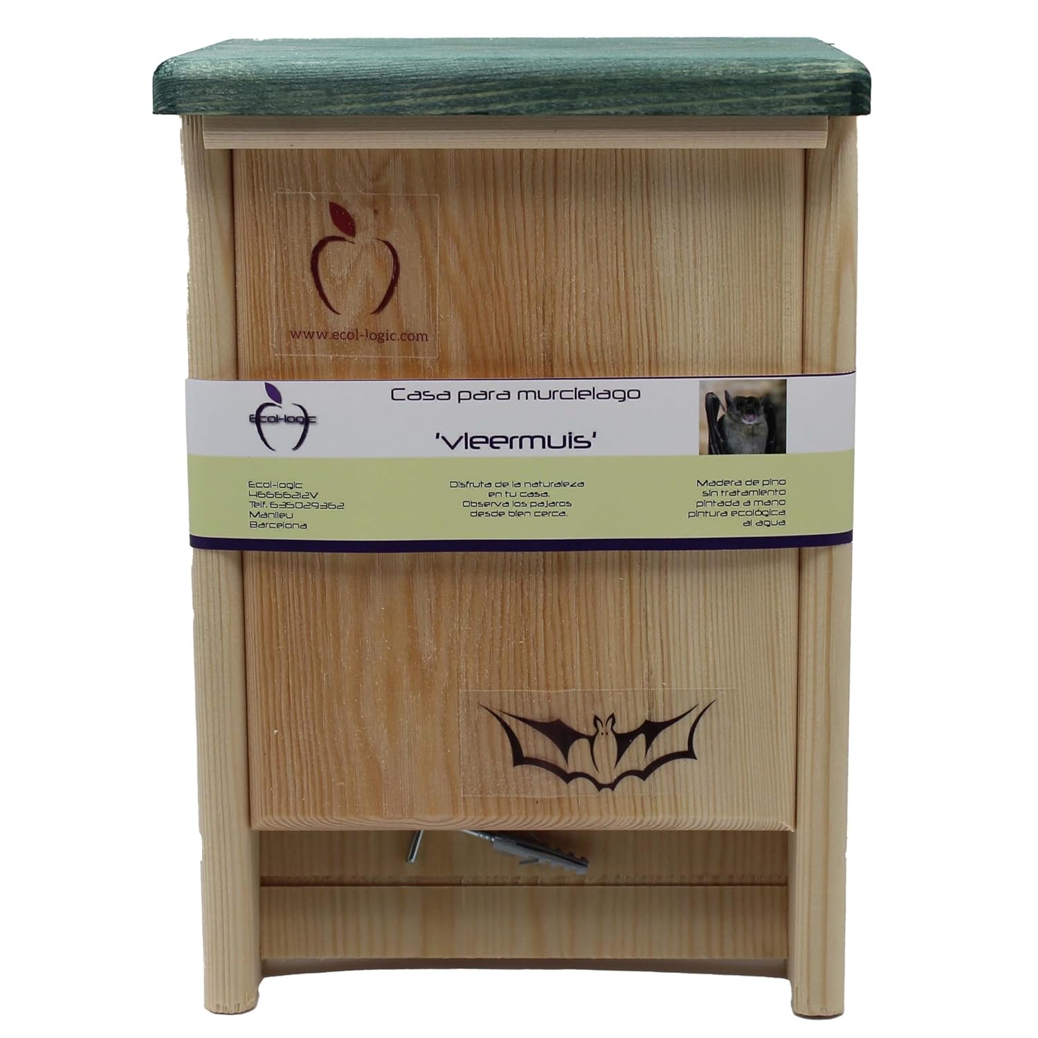 Maison nid pour chauves-souris 28x17x13 cm