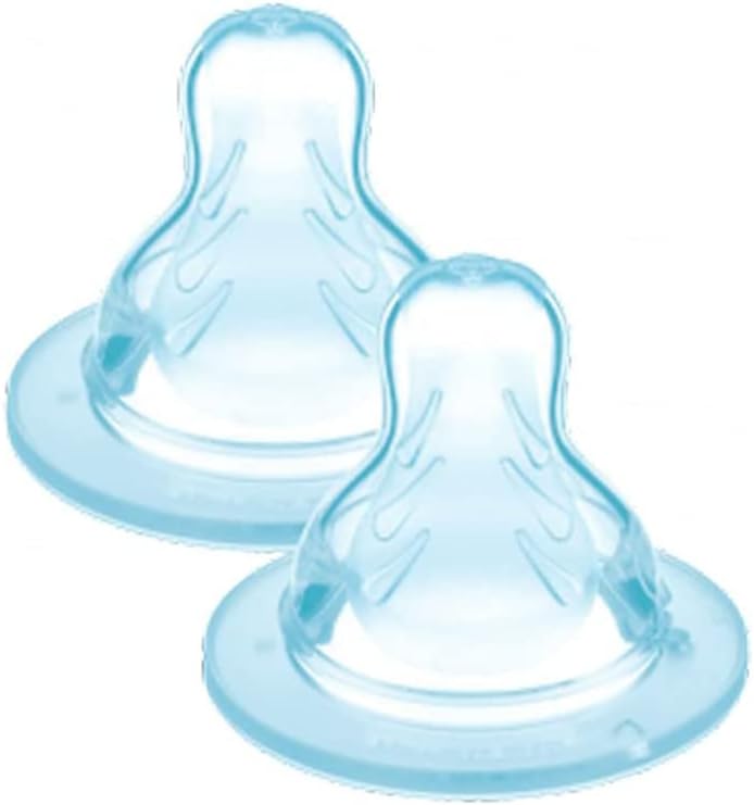 MAM Lot de 2 tétines mesure 3, débit rapide, en silicone SkinSoft, 4 mois