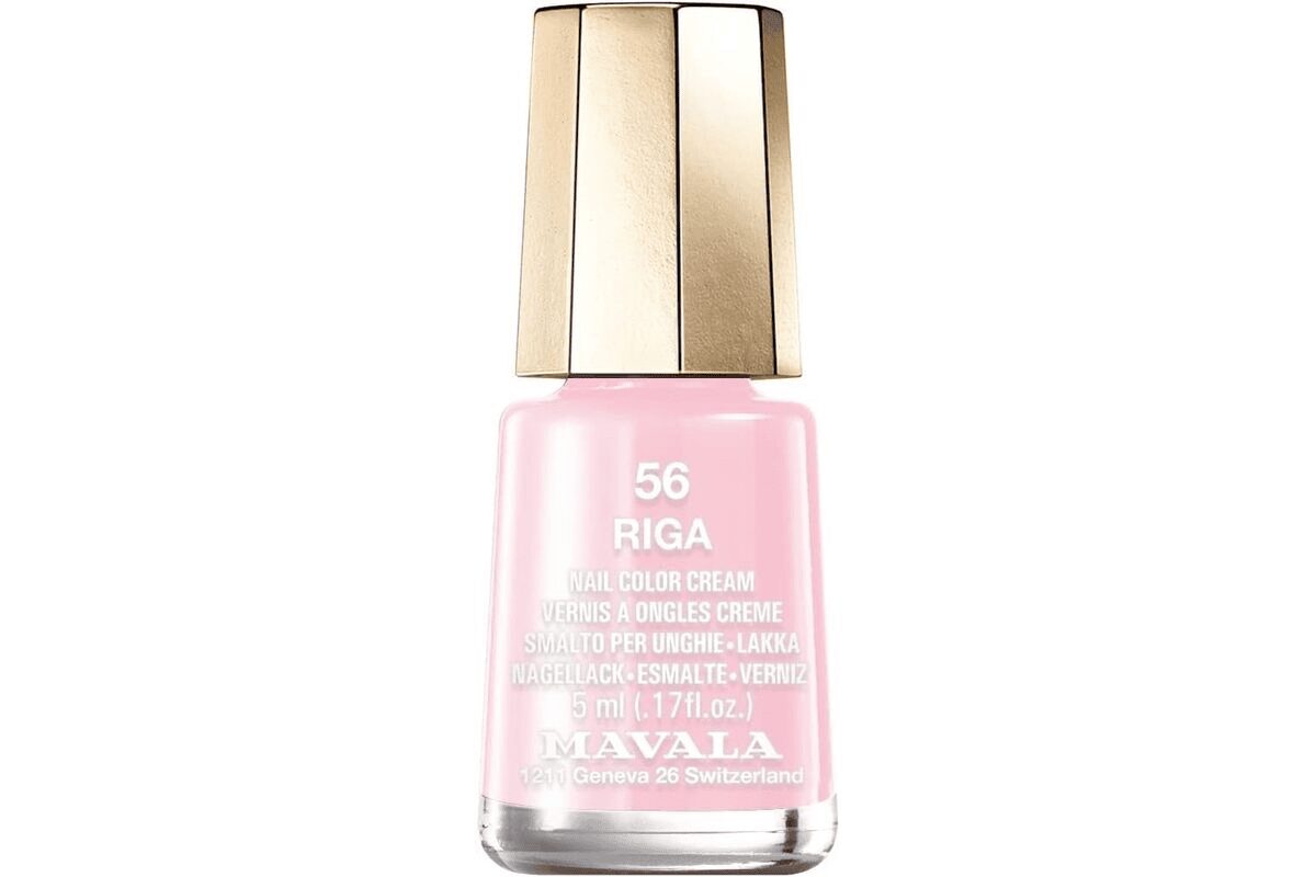 Mavala - Vernis à Ongles Mini Color Rose - Application Précise et Aisée - Longue Tenue - Séchage Rapide - Brillance Durable - Formule Végane - Crème - 56 Riga