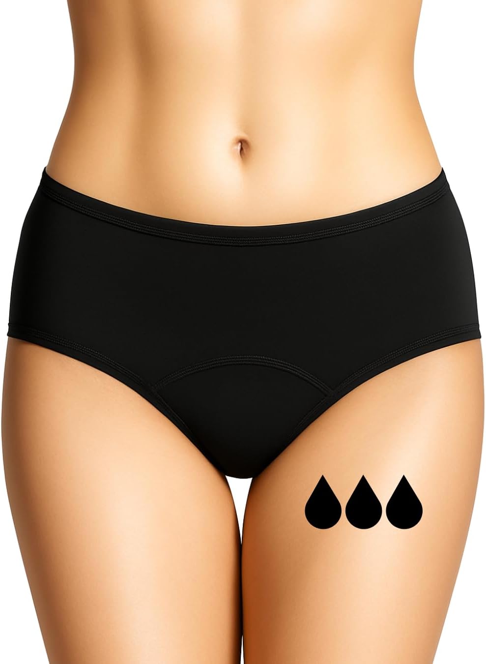 NoBlood - Culotte Menstruelle Super Absorbante XXS-6XL en Coton Confortable et Lavable Flux abondant | Boxer Shorty menstruel de règles