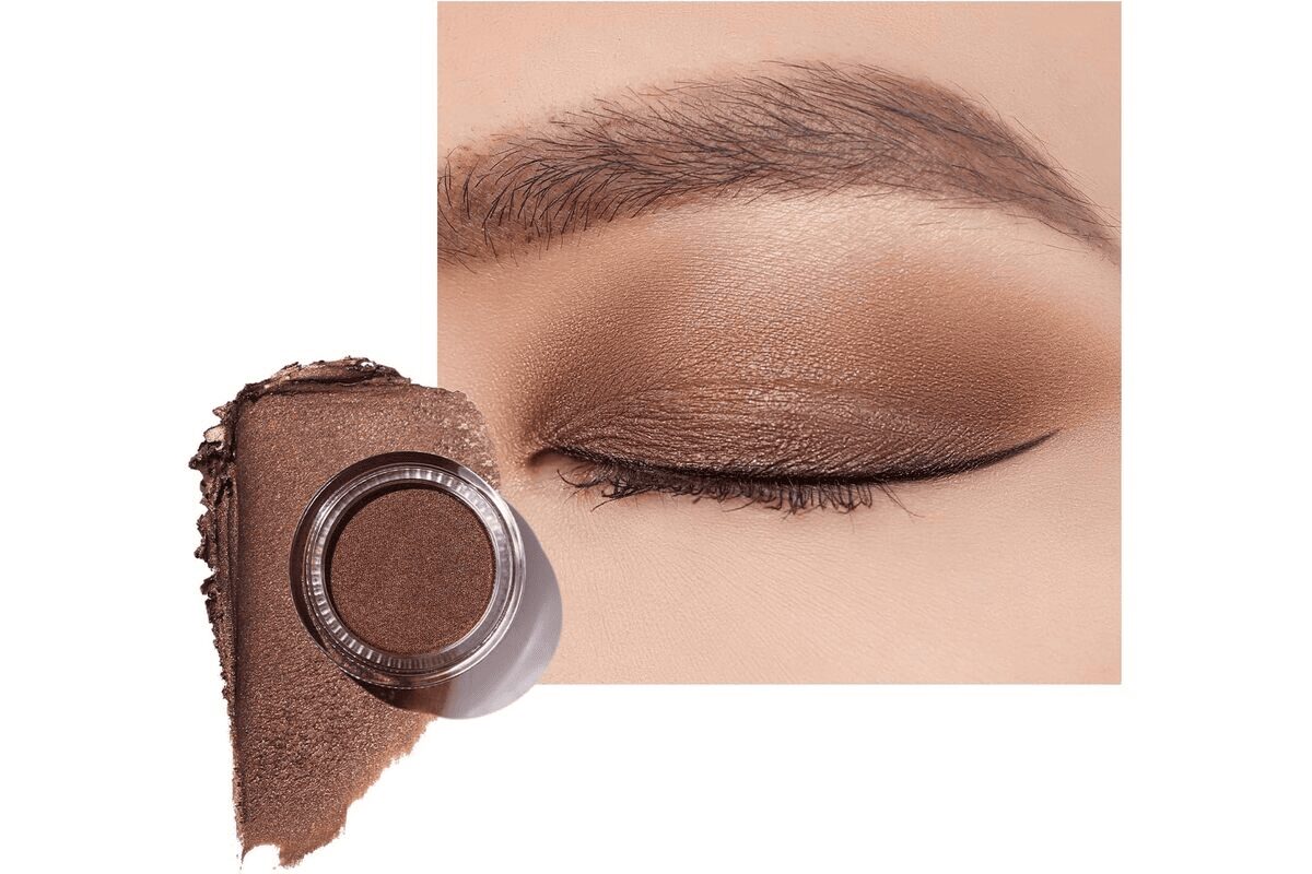 OULAC Fard a Paupiere Paillette Bronze | Fard a Paupiere Creme Très Pigmentée | Imperméable & Durable | Finition Perle Maquillage Pour les Yeux | Vegan | 06g (P01) Bronze