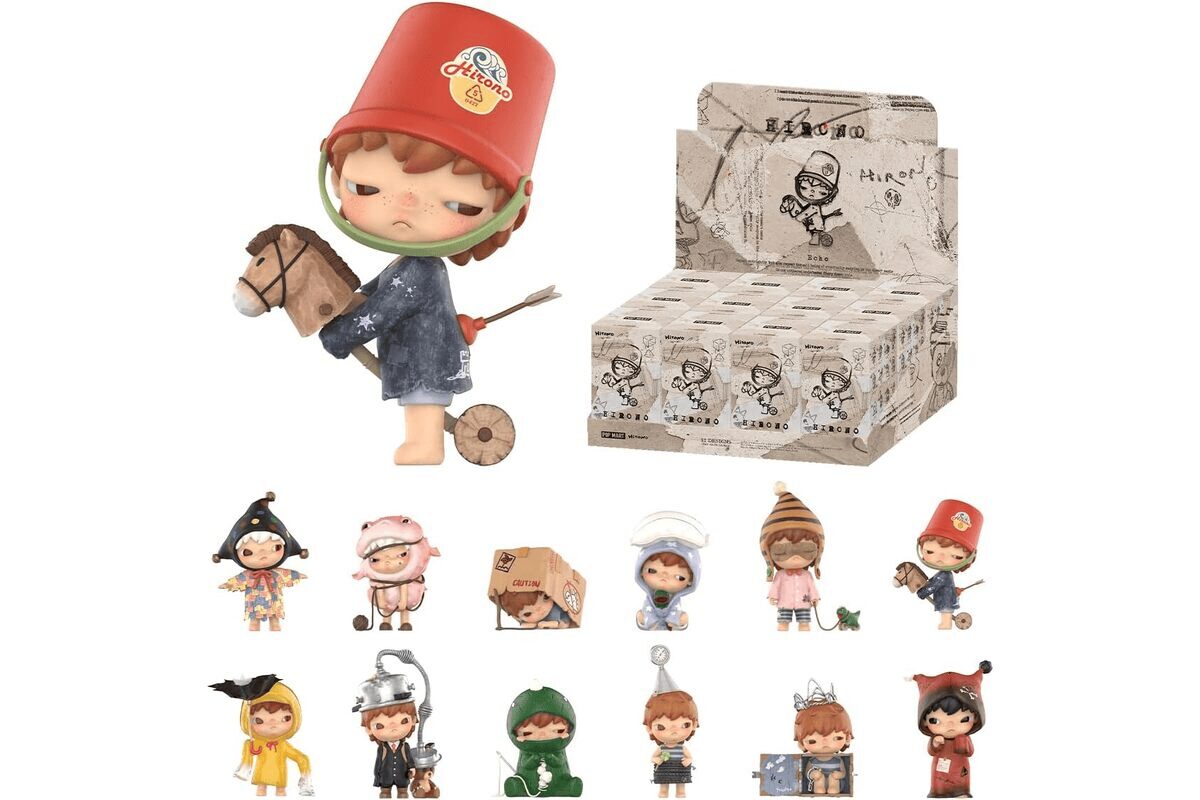 POP MART Hirono Echo Series Figures Pop d’Action Figurines Anime de Jouet Figure à Collectionner Cadeaux Créatifs Whole Set